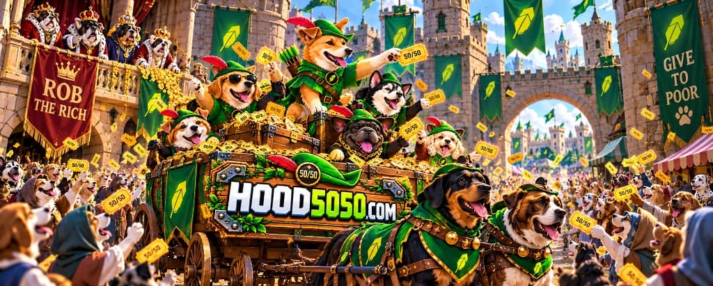 Robinhood Chain Raffle Platform - HOOD5050 trustless 50/50 raffle powered by RandProofRNG